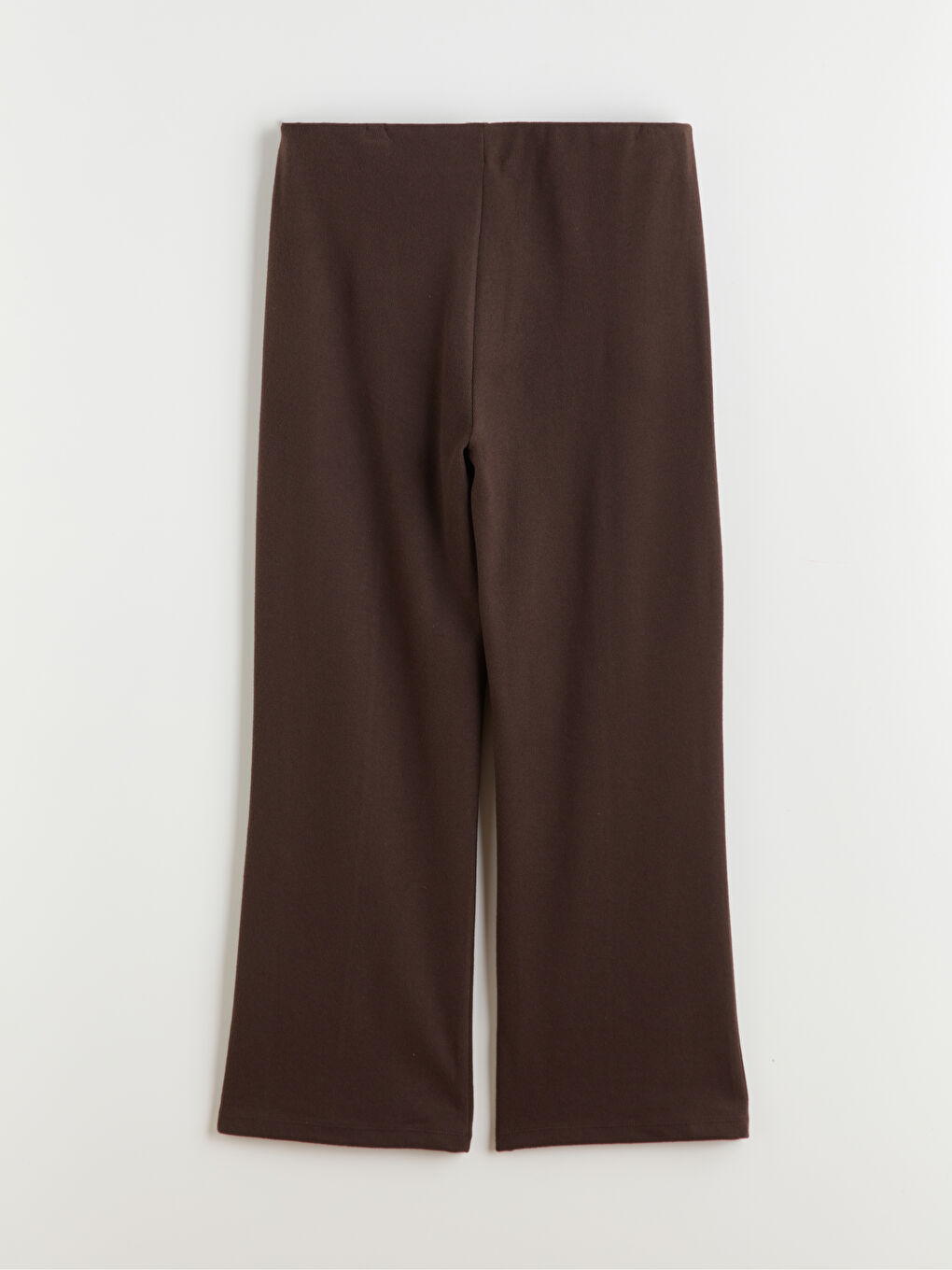 Kahverengi Büyük Beden Beli Lastikli Kadın Eşofman Altı-6