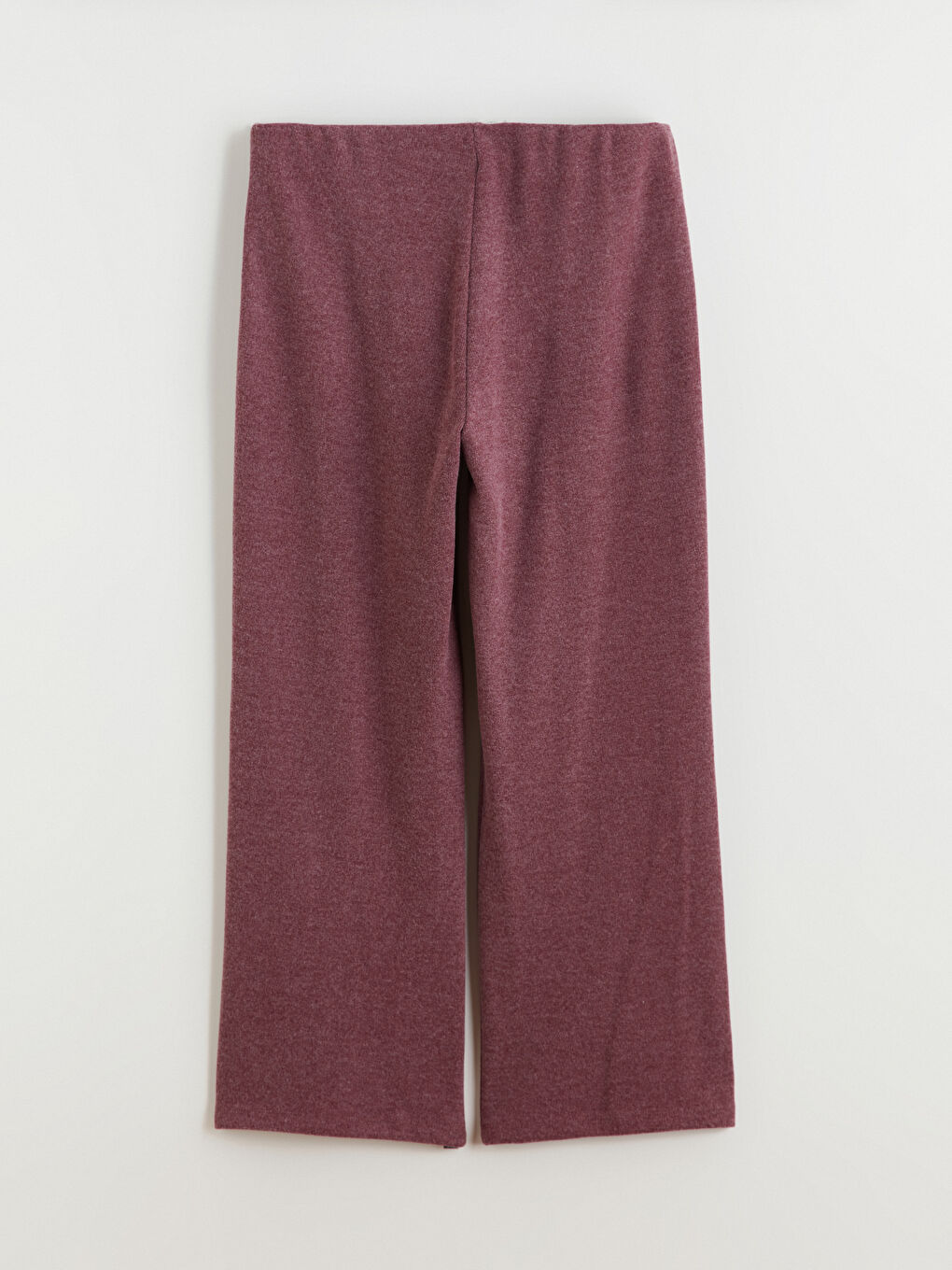 Bordo Büyük Beden Beli Lastikli Kadın Eşofman Altı-6