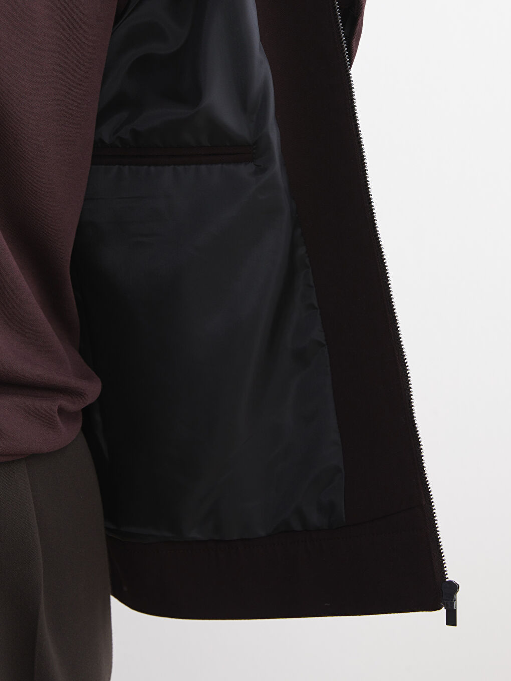 Mürdüm Standart Kalıp Gömlek Yaka Erkek Mont-4