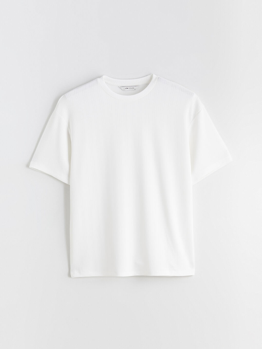 Ekru Bisiklet Yaka Erkek Tişört-4