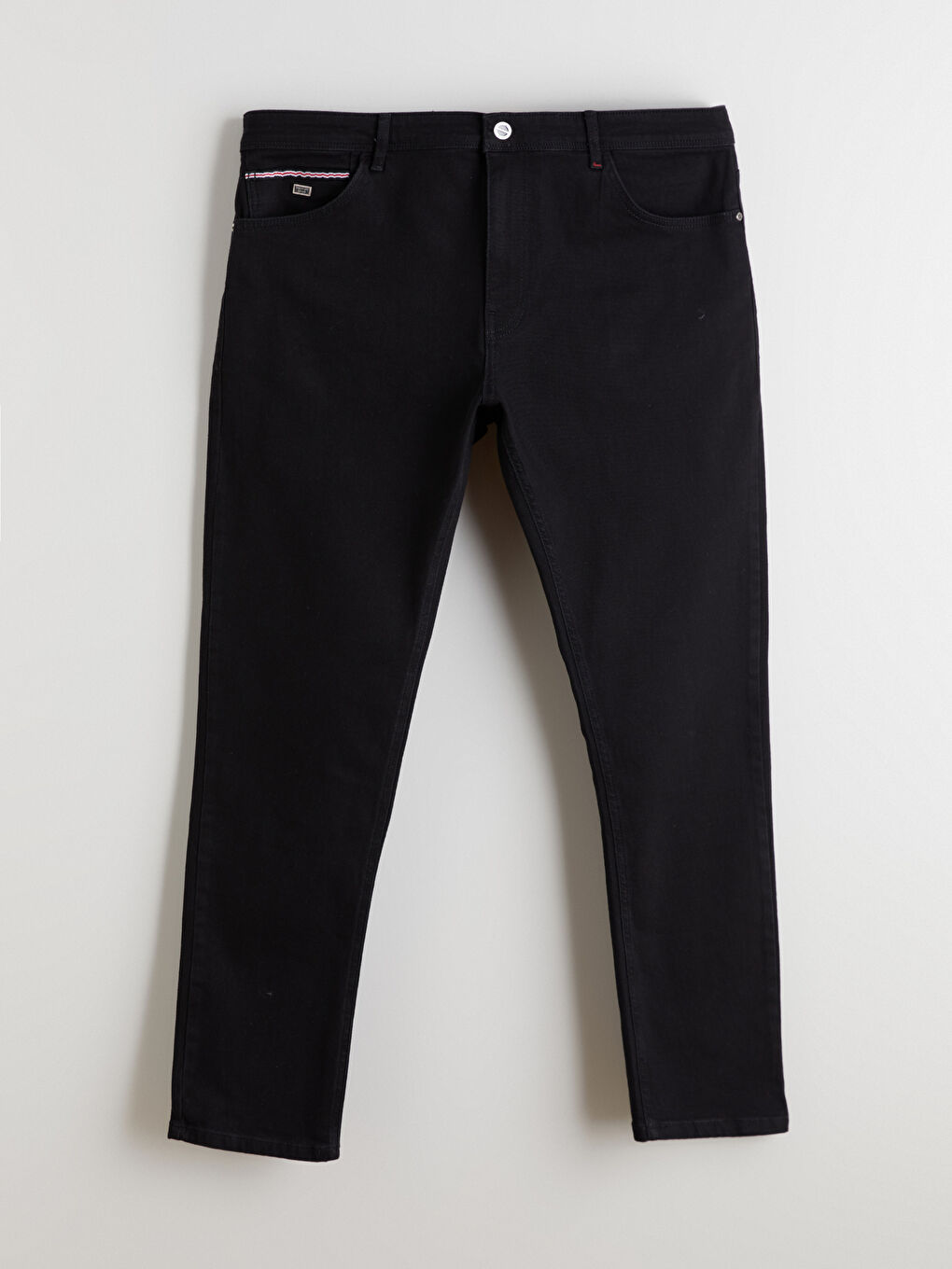 Siyah Büyük Beden 750 Slim Fit Erkek Jean Pantolon-4