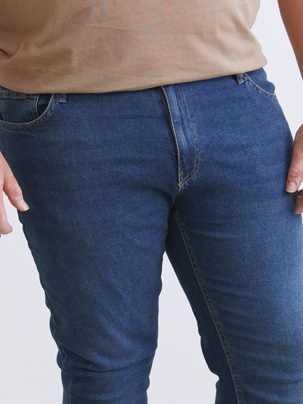 İndigo Büyük Beden Erkek Jean Pantolon-2