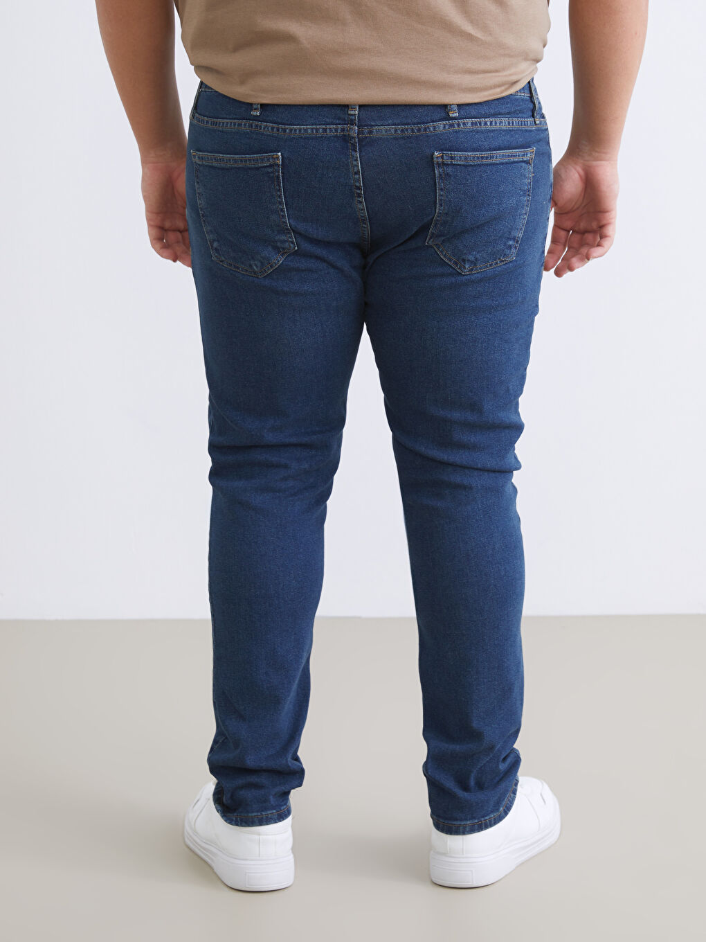 İndigo Büyük Beden Erkek Jean Pantolon-3