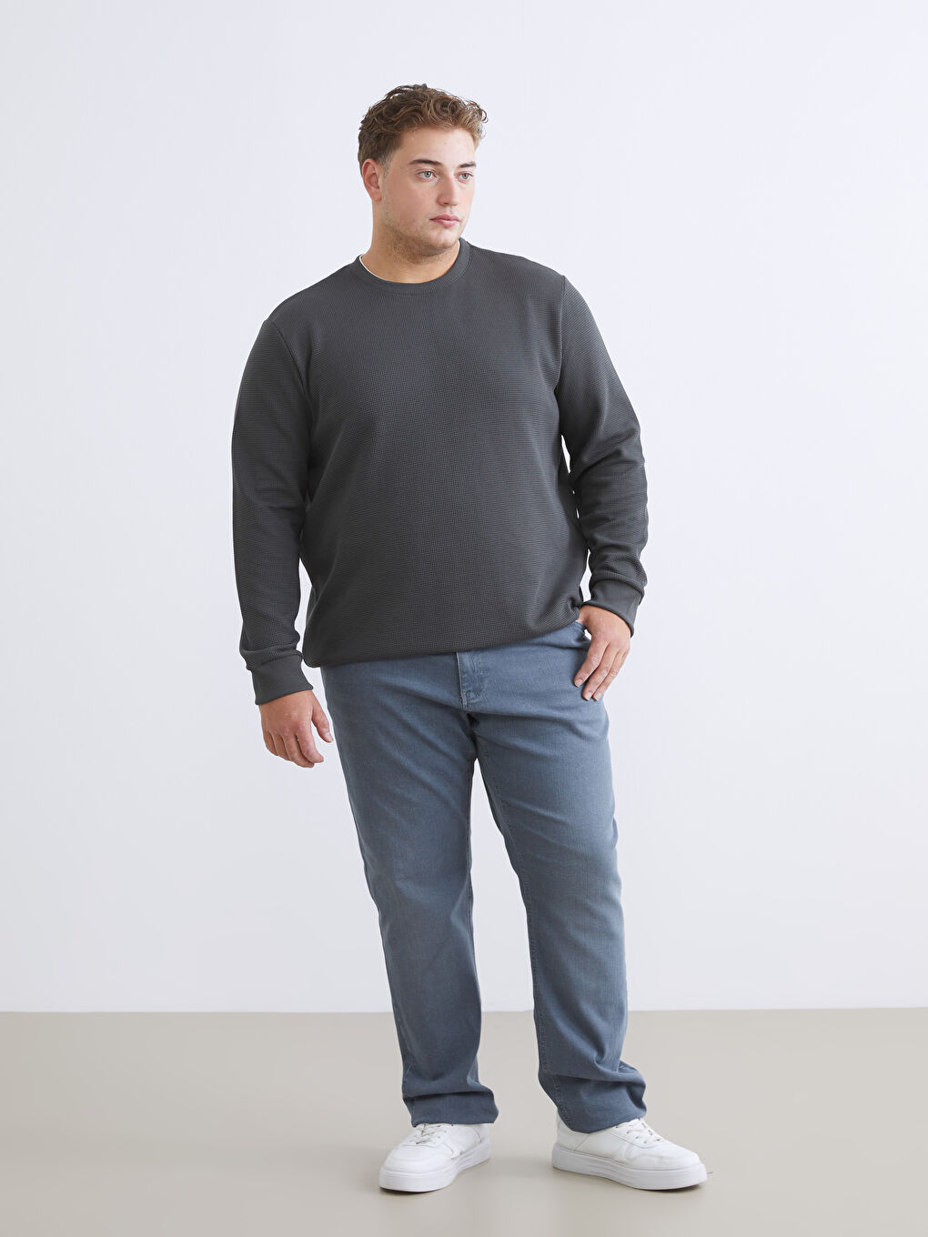 Мужчины Серый Джинсы