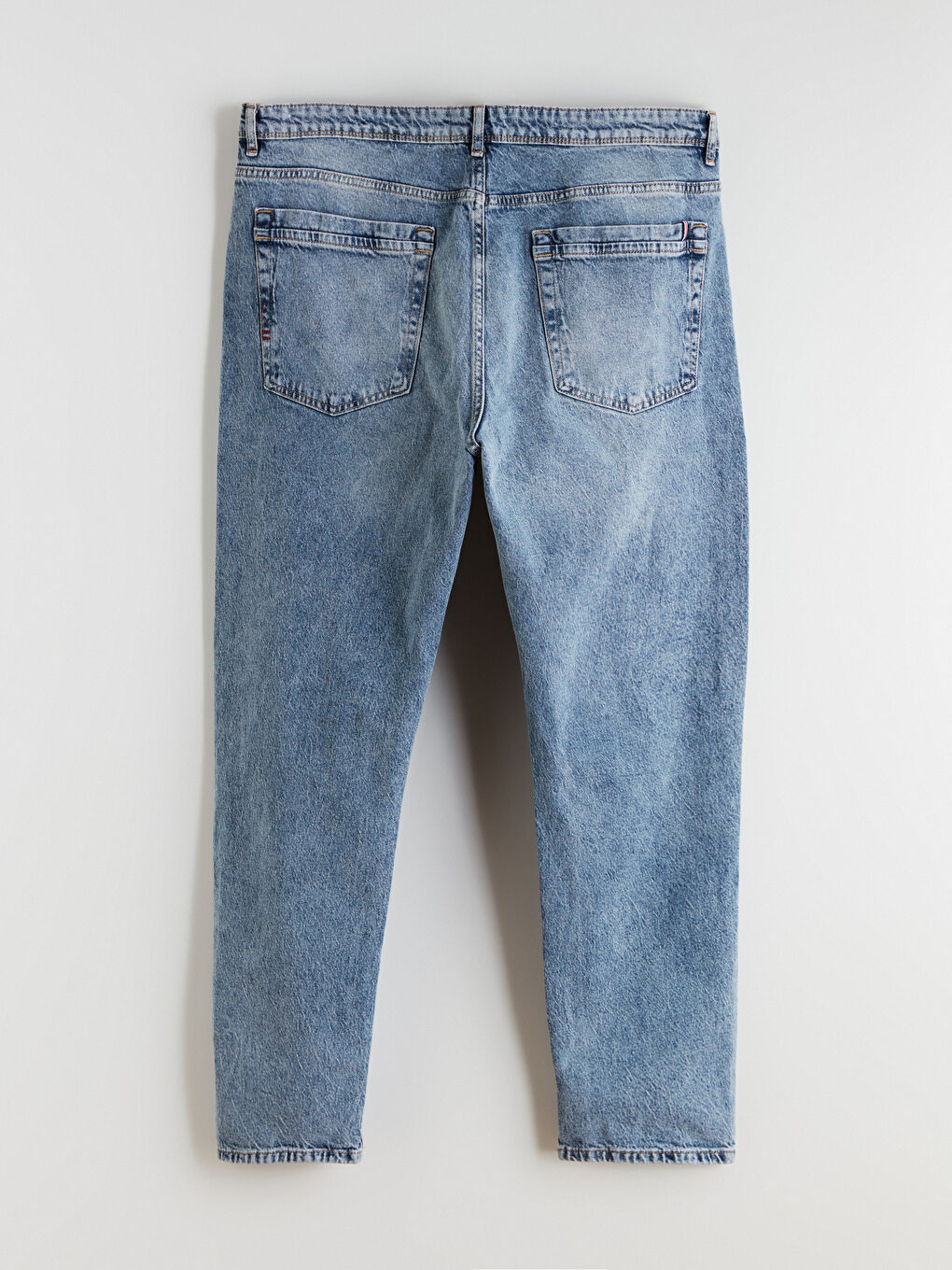 İndigo Büyük Beden 710 Loose Fit Erkek Jean Pantolon-9