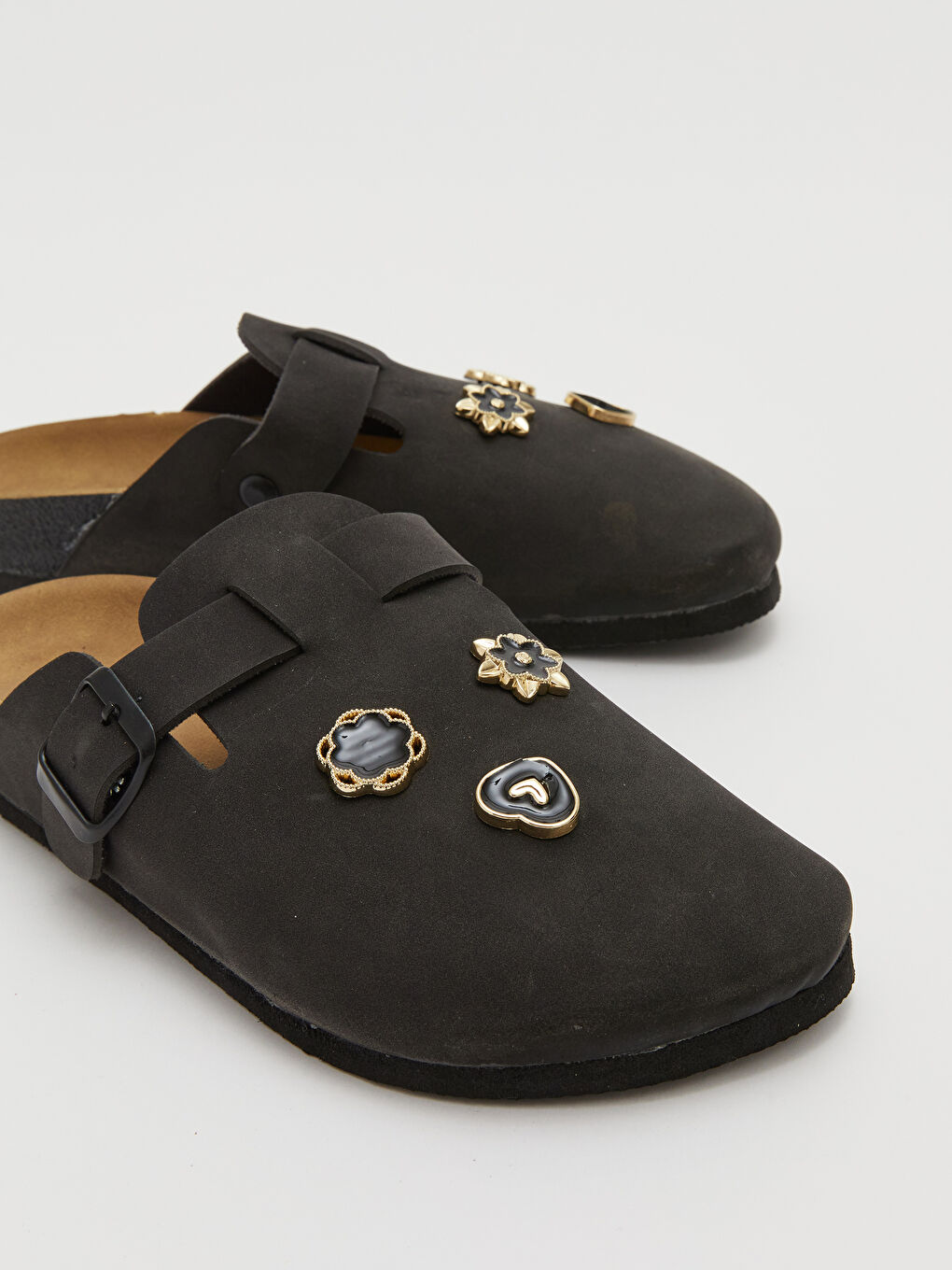 Siyah Süet Görünümlü Kadın Terlik-2