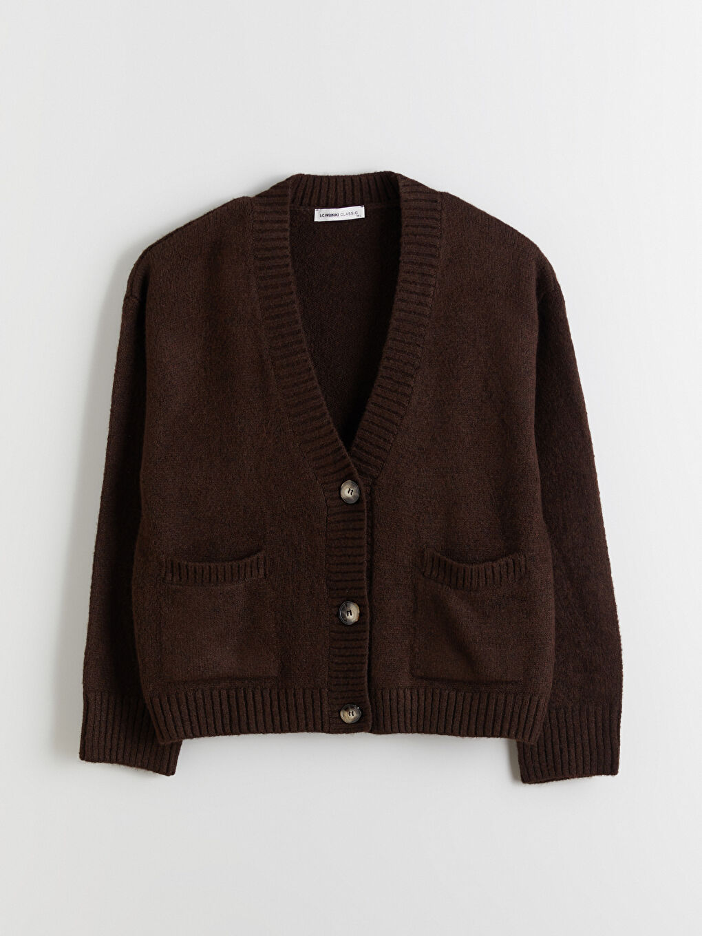 V Neck Oversize Women's Knitwear Cardigan-4
