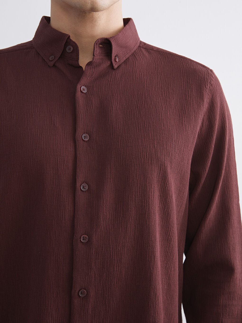 Regular Fit Long Sleeve Men's Shirt-2
