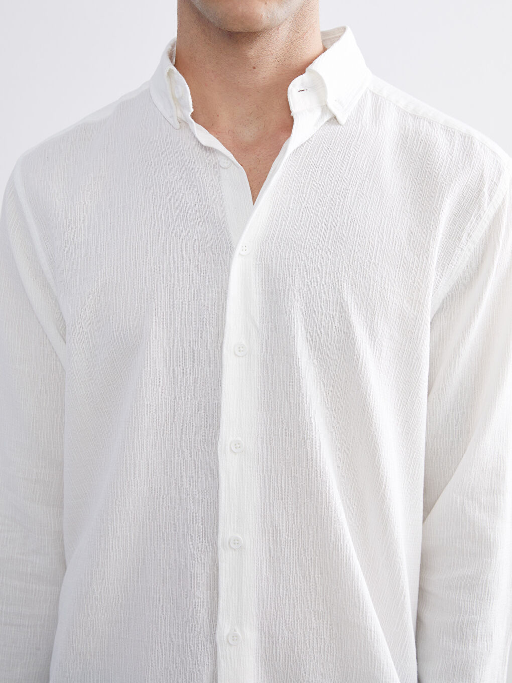 Regular Fit Long Sleeve Men's Shirt-2