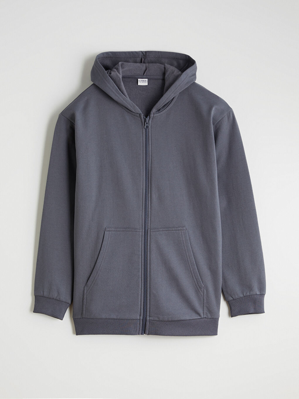 Капюшонды ұлдарға арналған қалың сыдырмалы свитшот