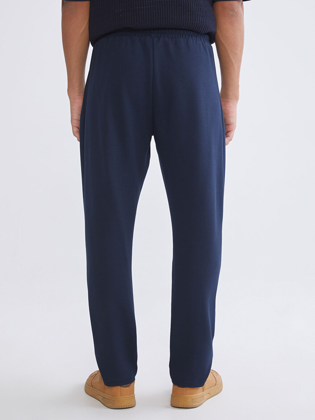 Lacivert Standart Kalıp Erkek Eşofman Altı-3