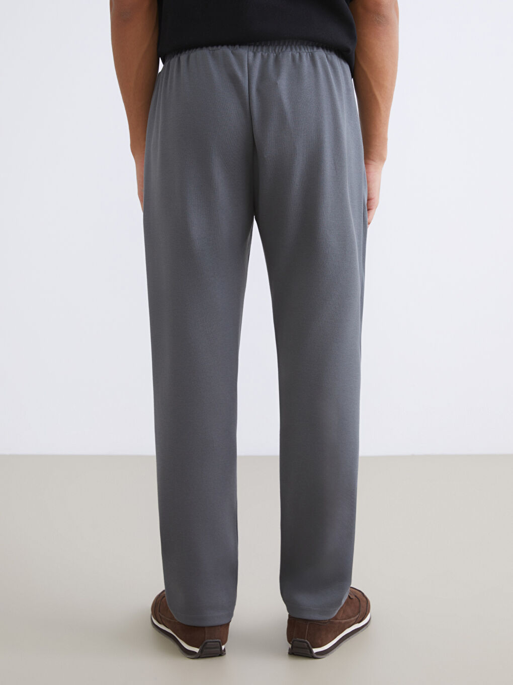 Gri Standart Kalıp Erkek Eşofman Altı-3