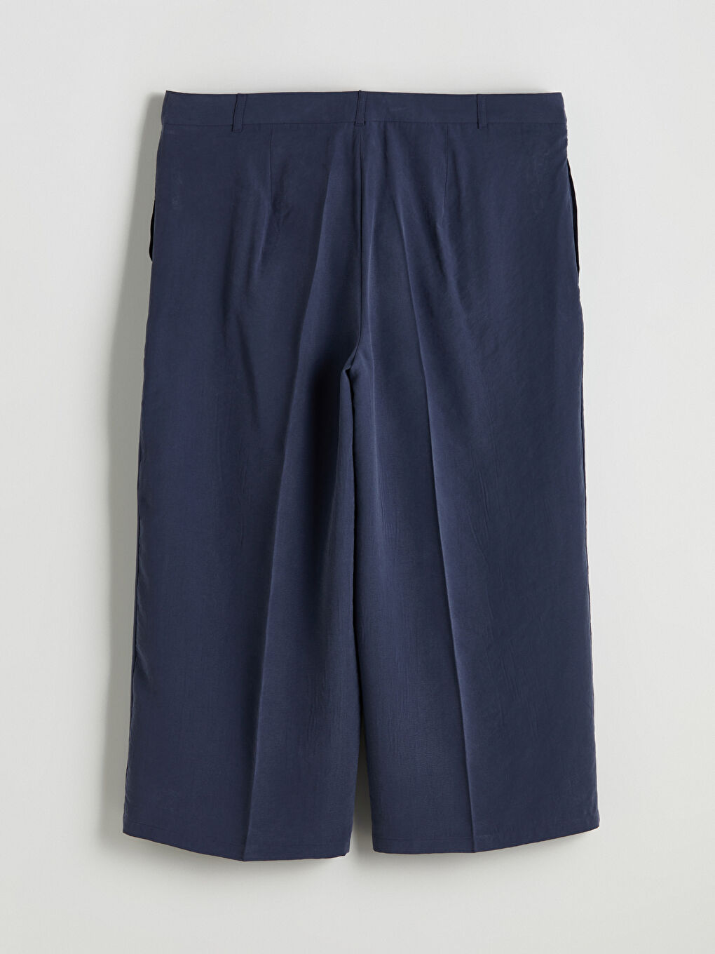 Lacivert Modal Karışımlı Kadın Pileli Pantolon-7