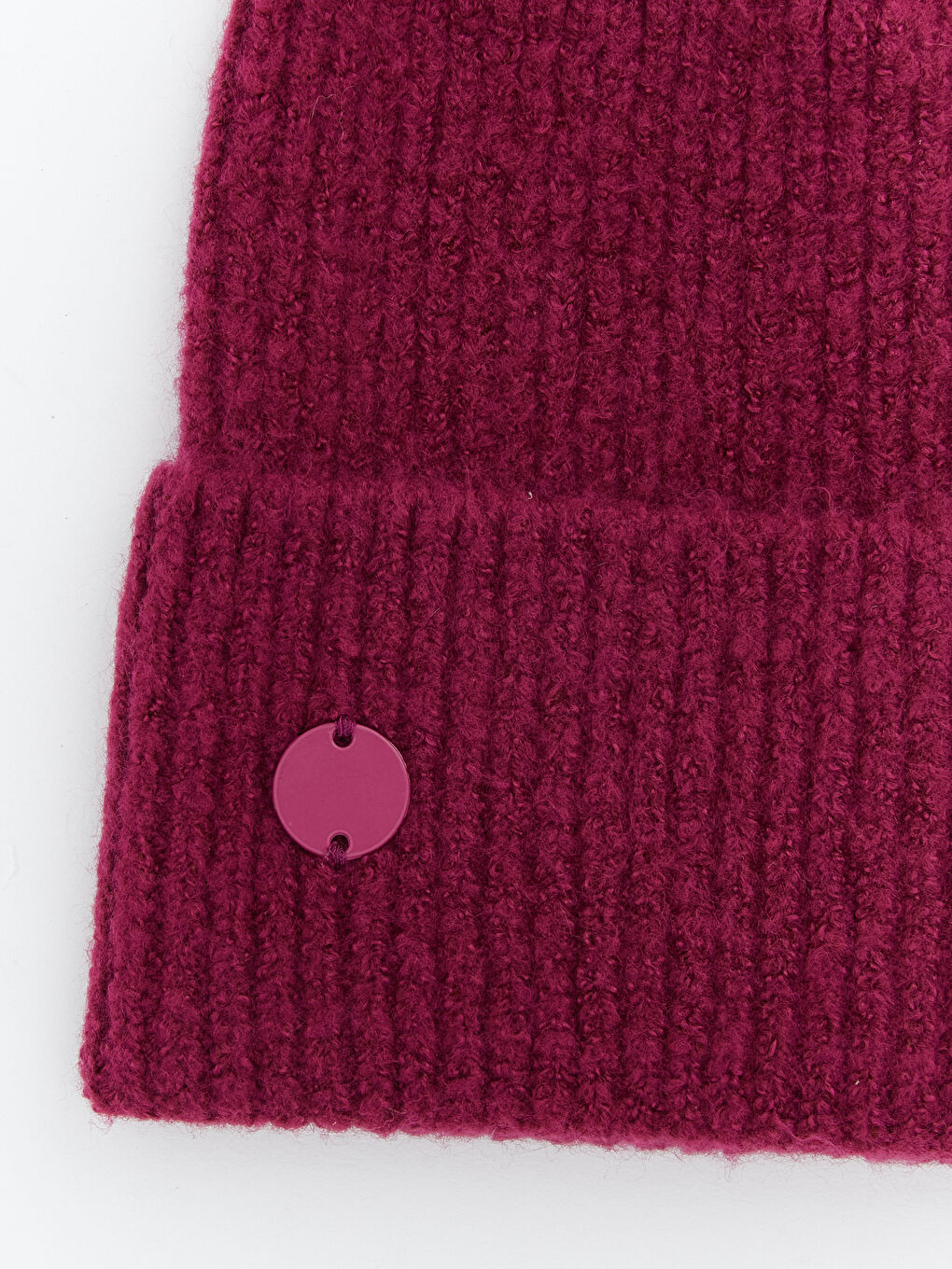 Bordo Basic Kadın Triko Bere-1