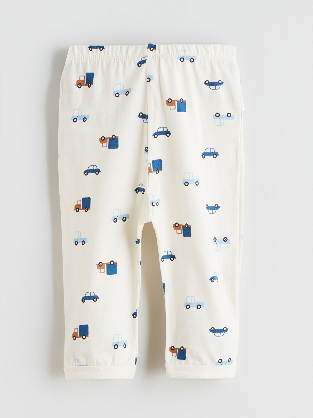 Ekru Bisiklet Yaka Erkek Bebek Çıtçıtlı Body ve Pantolon-6