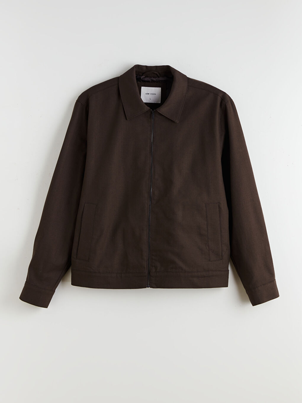 Kahverengi Standart Kalıp Gömlek Yaka Erkek Mont-5