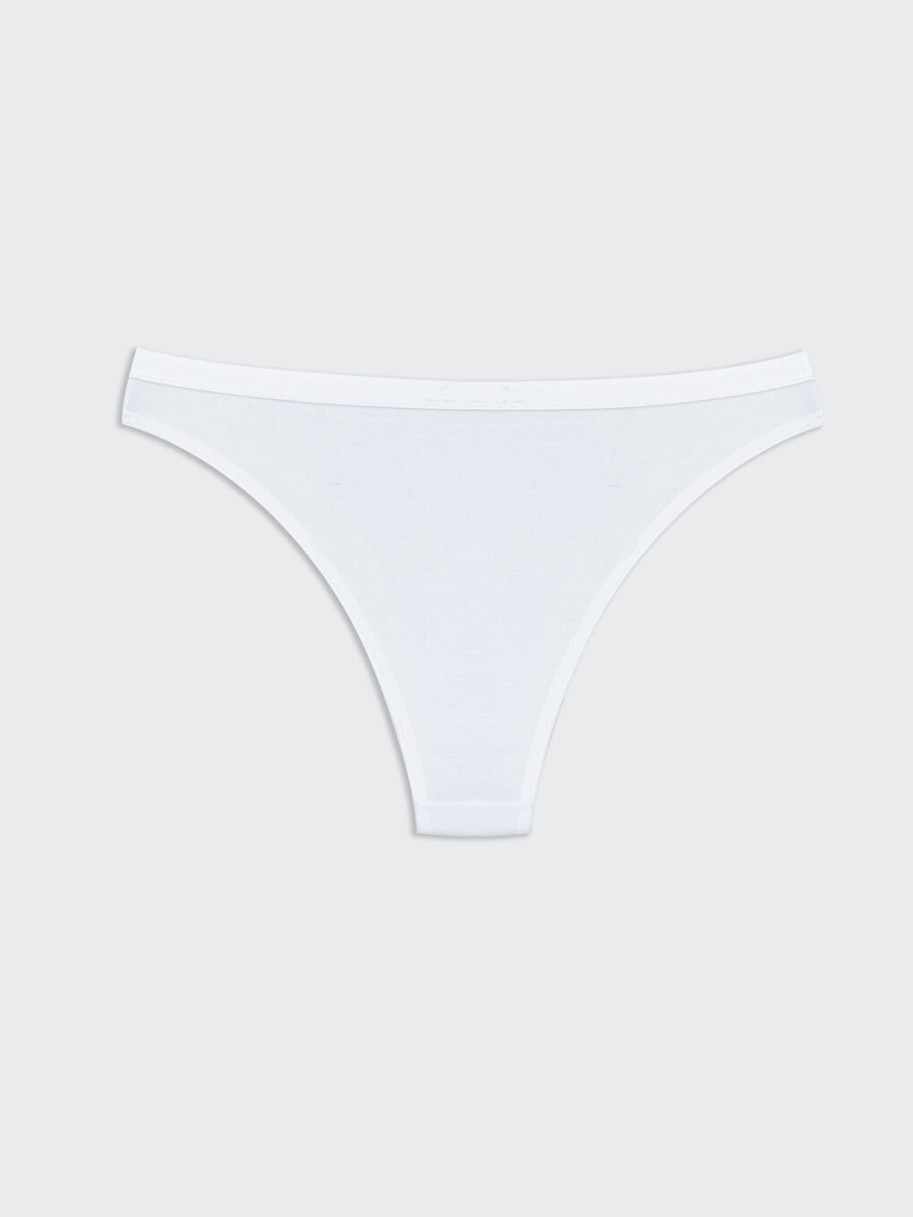Beyaz Düz Brazilian Külot-1