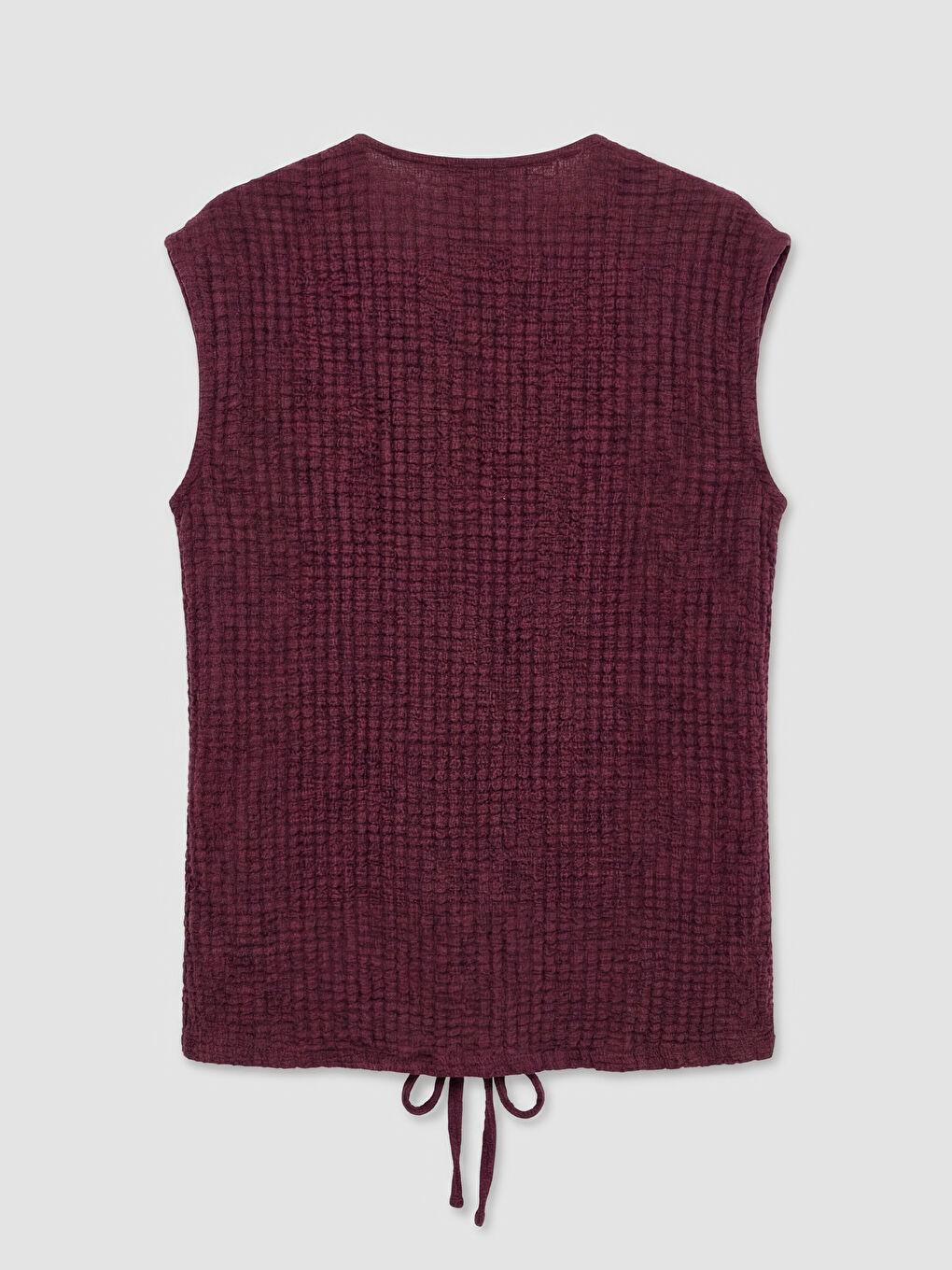 V Neck Front Tie Women's Knitwear T-shirt-1