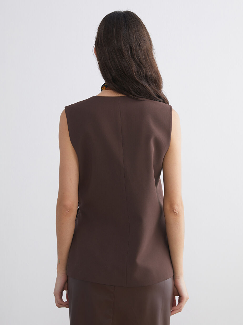 Double Breasted Women's Classic Vest-3