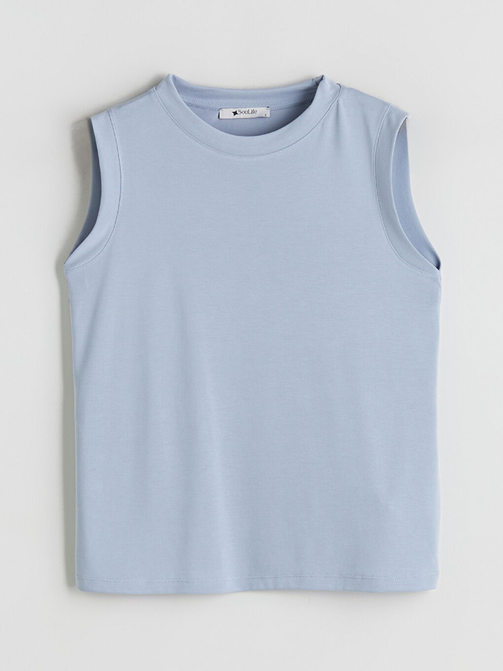 Mavi Bisiklet Yaka Kadın Atlet-4