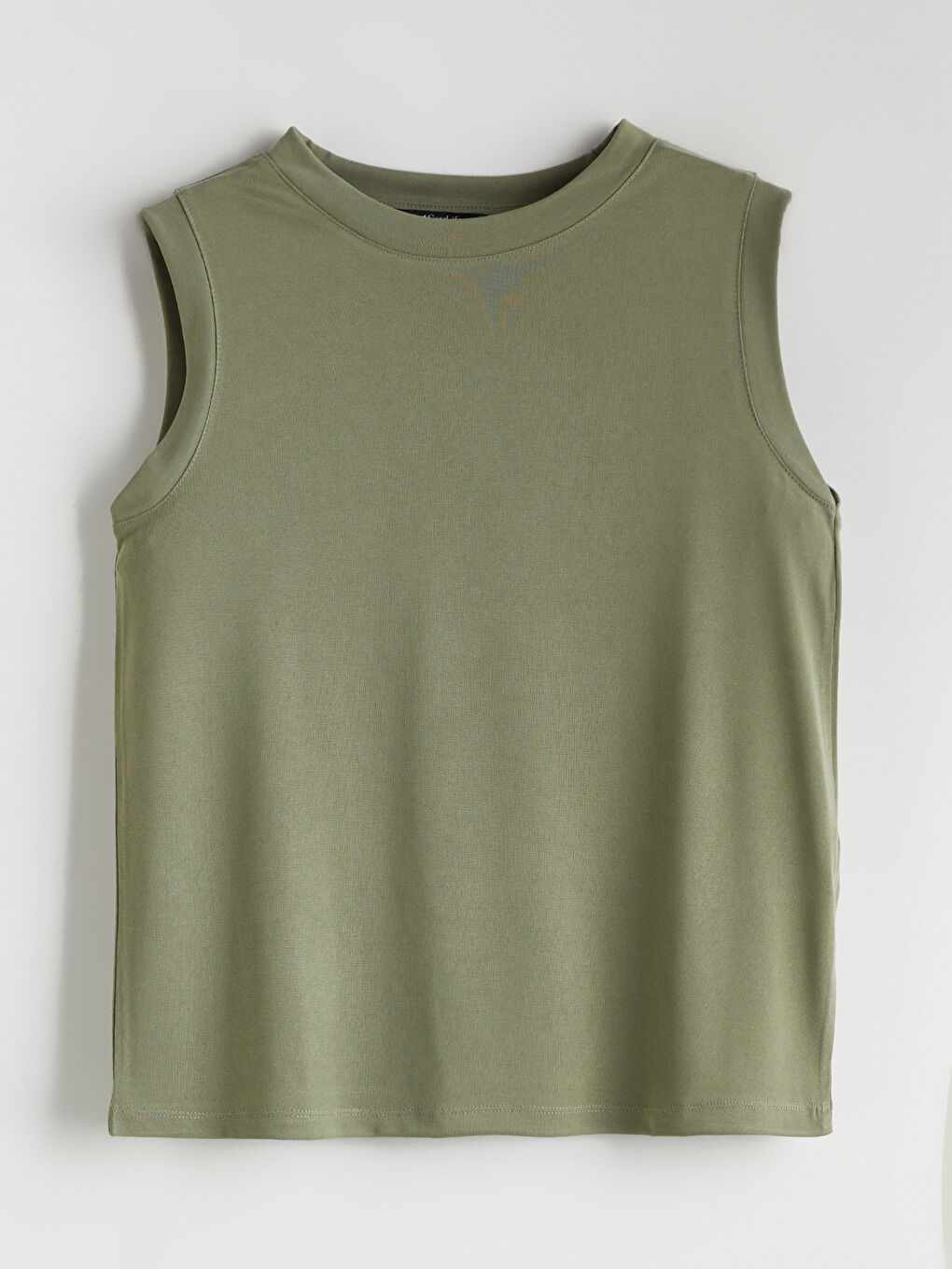 Yeşil Bisiklet Yaka Kadın Atlet-4