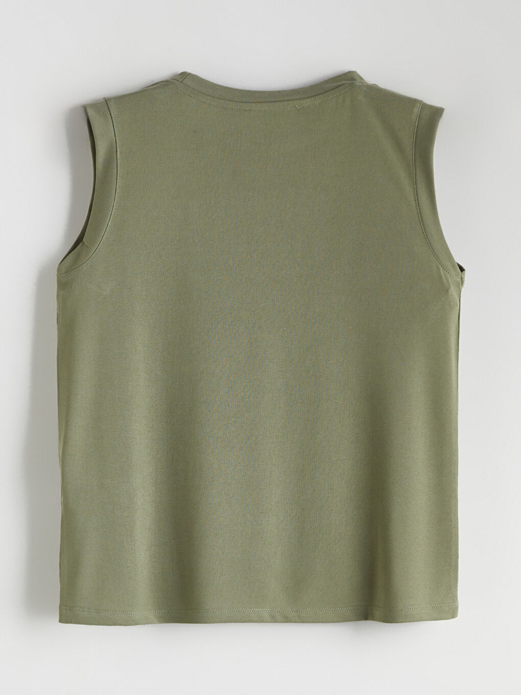 Yeşil Bisiklet Yaka Kadın Atlet-5