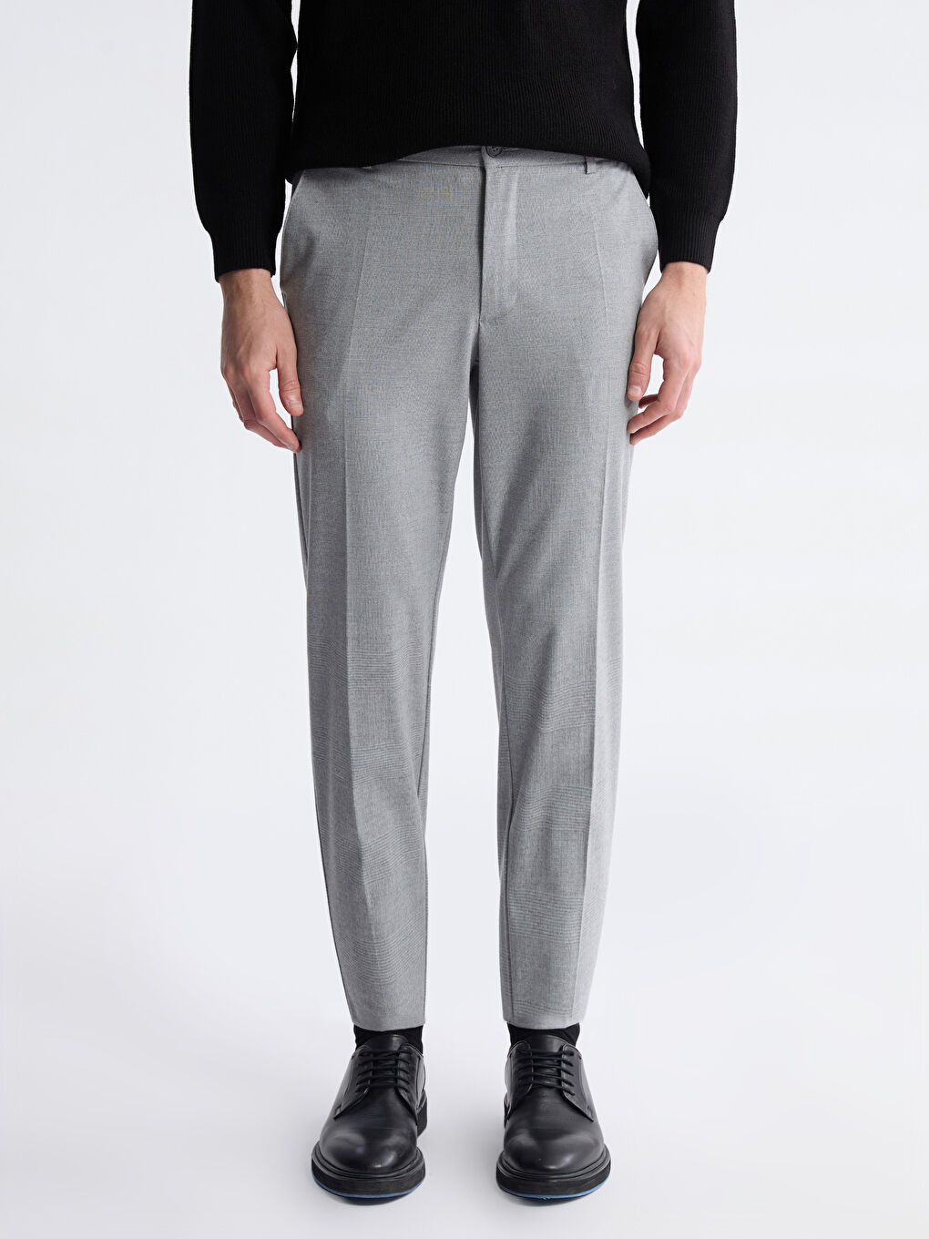 Gri Standart Kalıp Erkek Pantolon-1