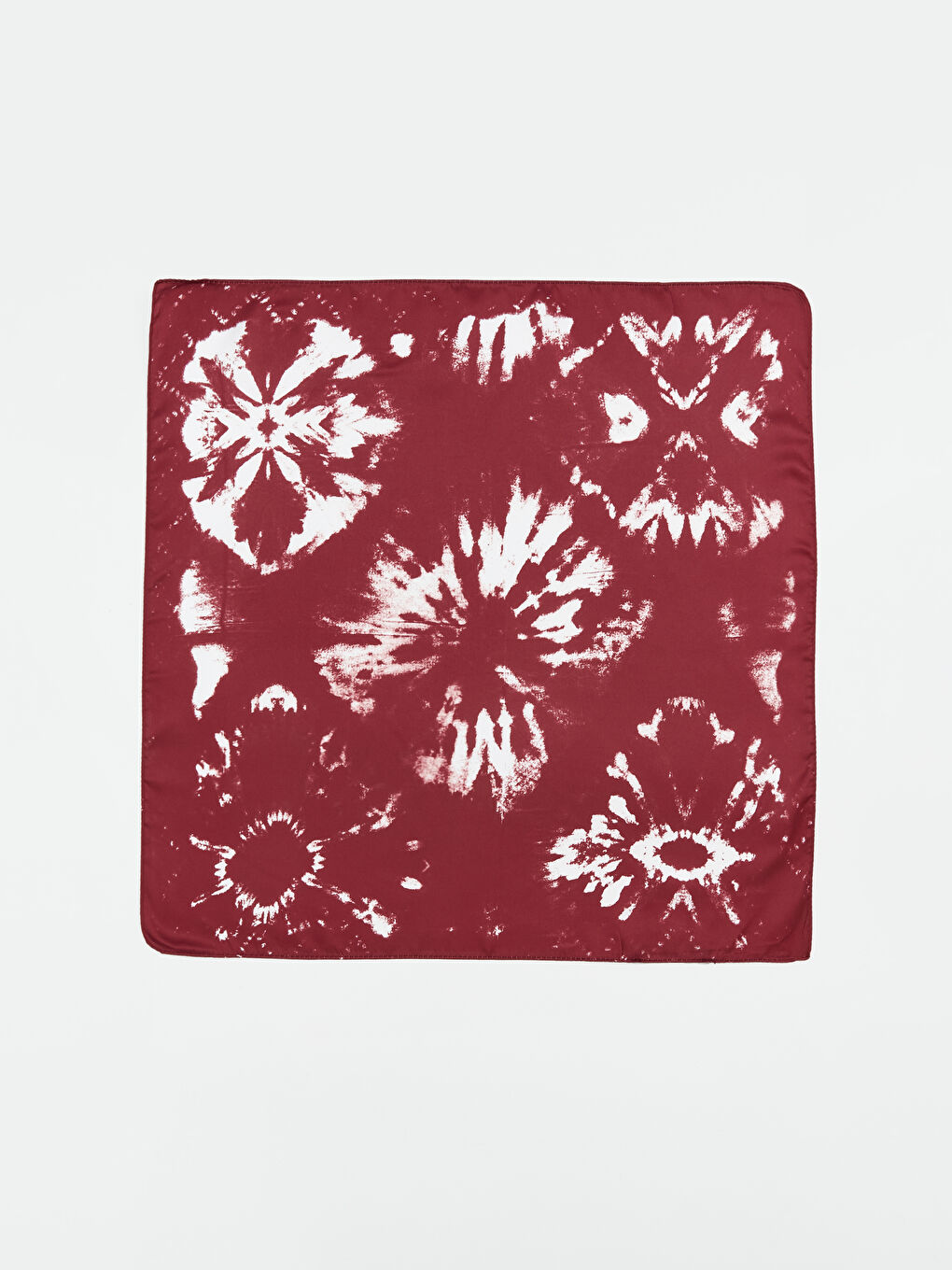 Bordo Desenli Kadın Bandana-1