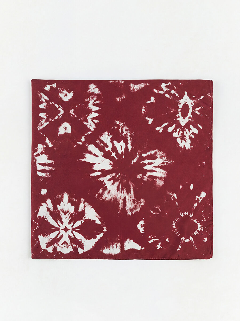 Bordo Desenli Kadın Bandana-1