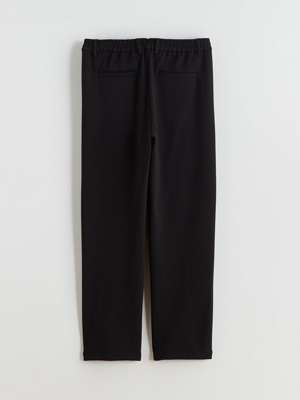 Siyah Standart Kalıp Erkek Pantolon-5