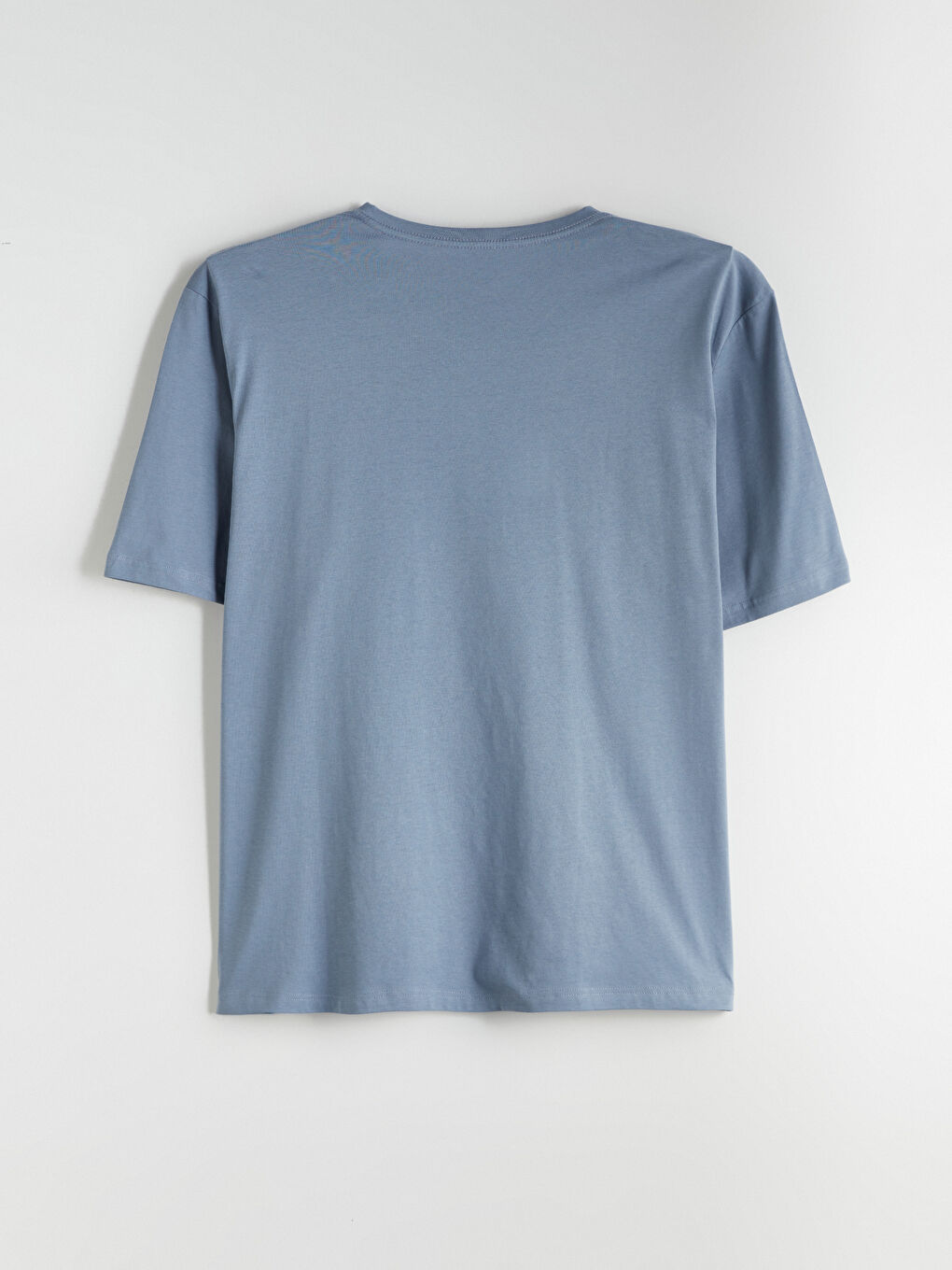 İndigo Büyük Beden V Yaka Penye Erkek Tişört-9