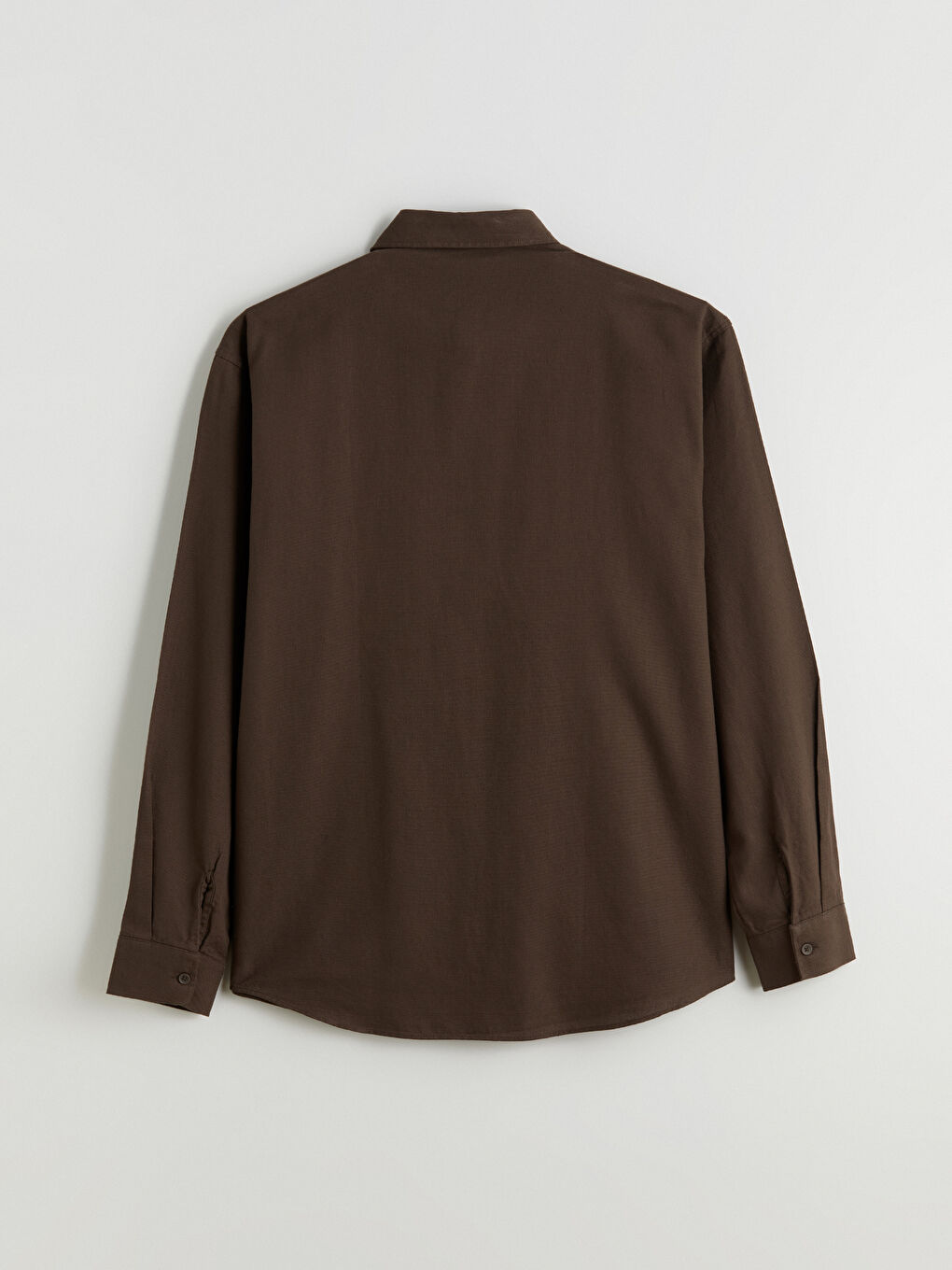 Regular Fit Long Sleeve Velvet Men's Shirt-5