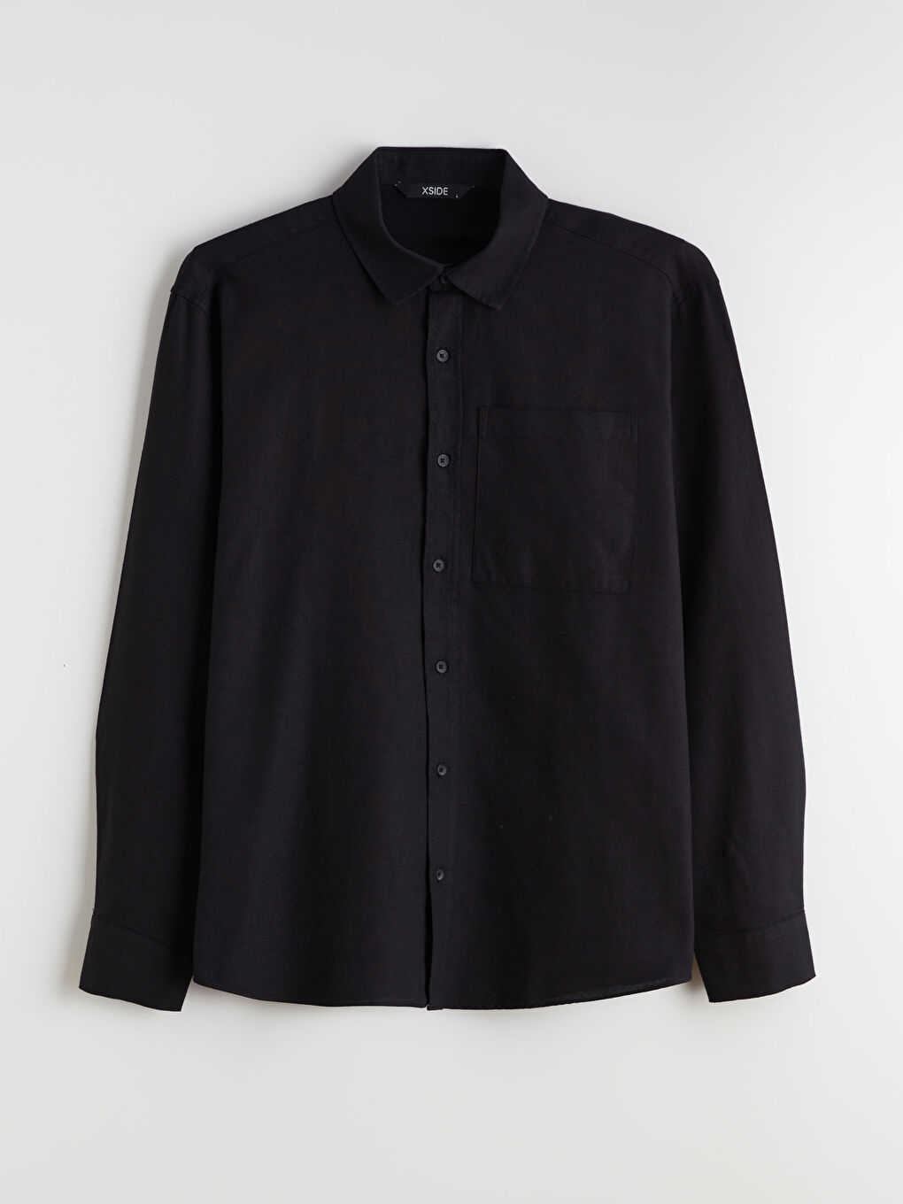 Regular Fit Long Sleeve Velvet Men's Shirt-4