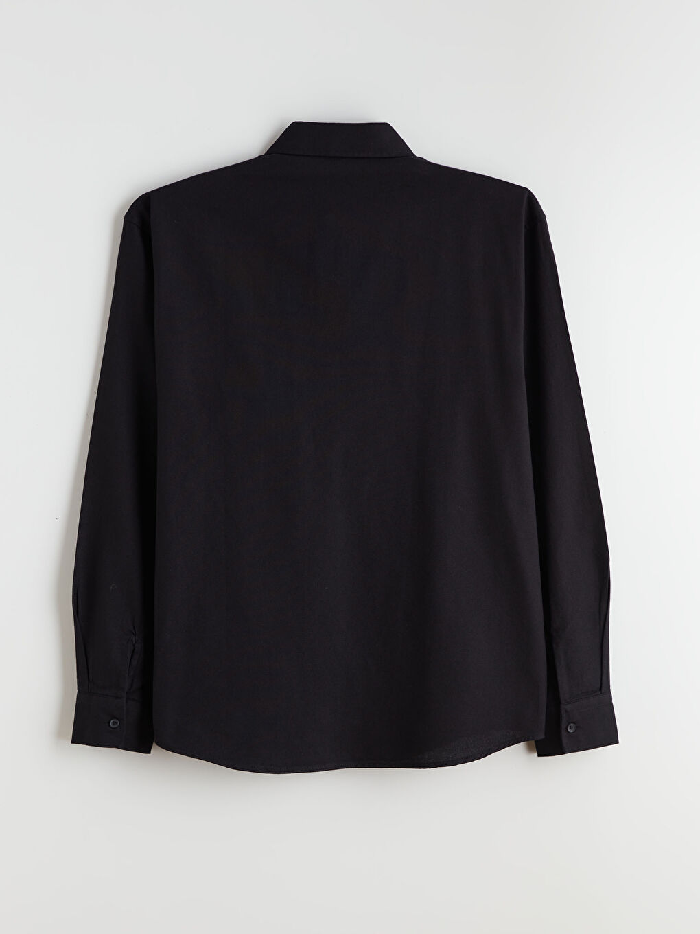 Regular Fit Long Sleeve Velvet Men's Shirt-5