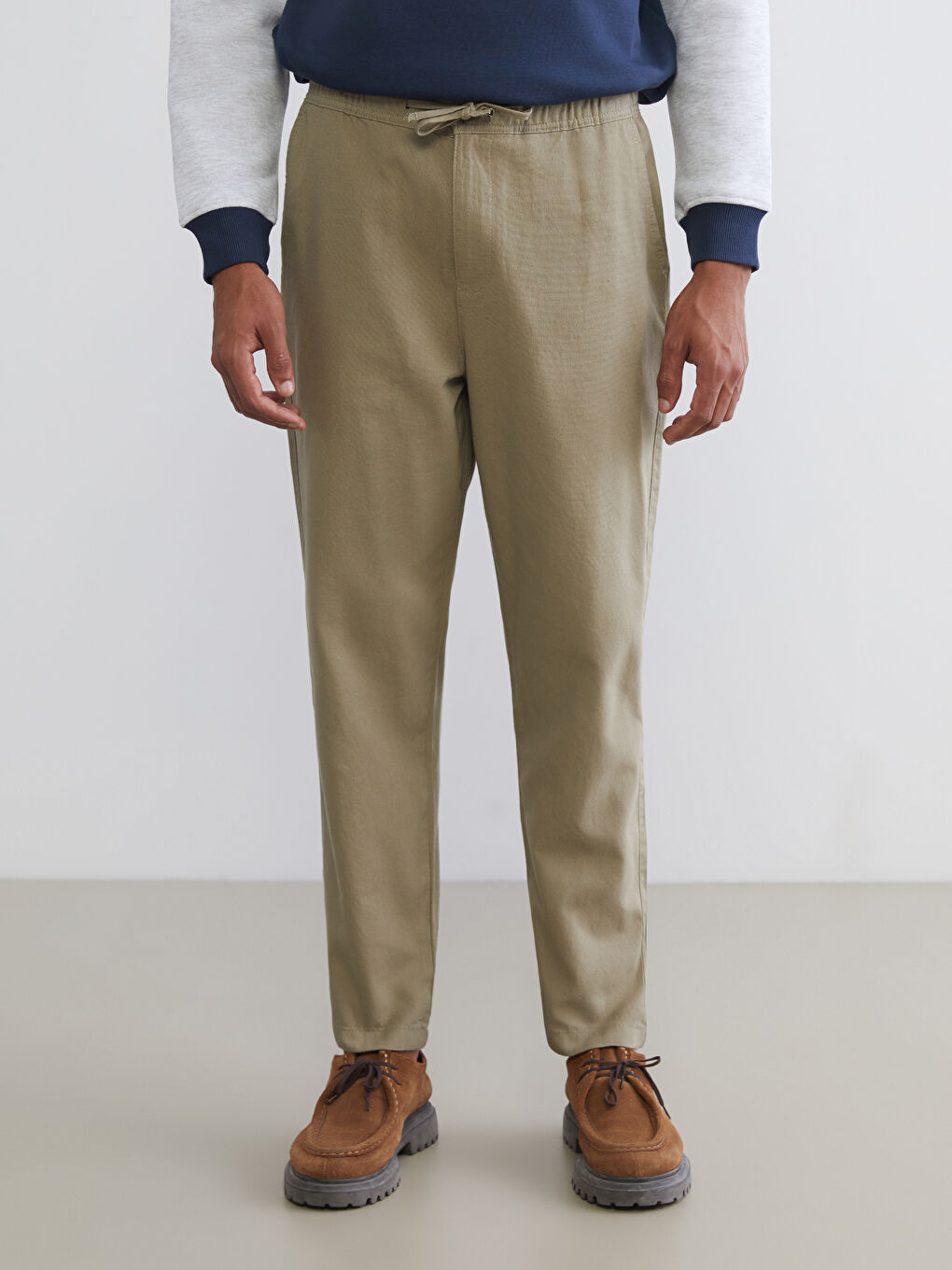 پانتۆڵی ڕاحەت فیتی دەركەوتنی كەتان بۆ پیاوان-2