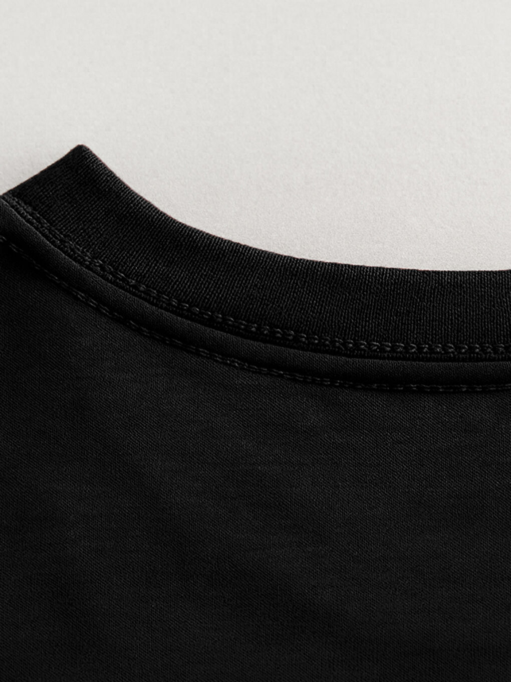 Siyah Büyük Beden Basic Penye Erkek Tişört-6