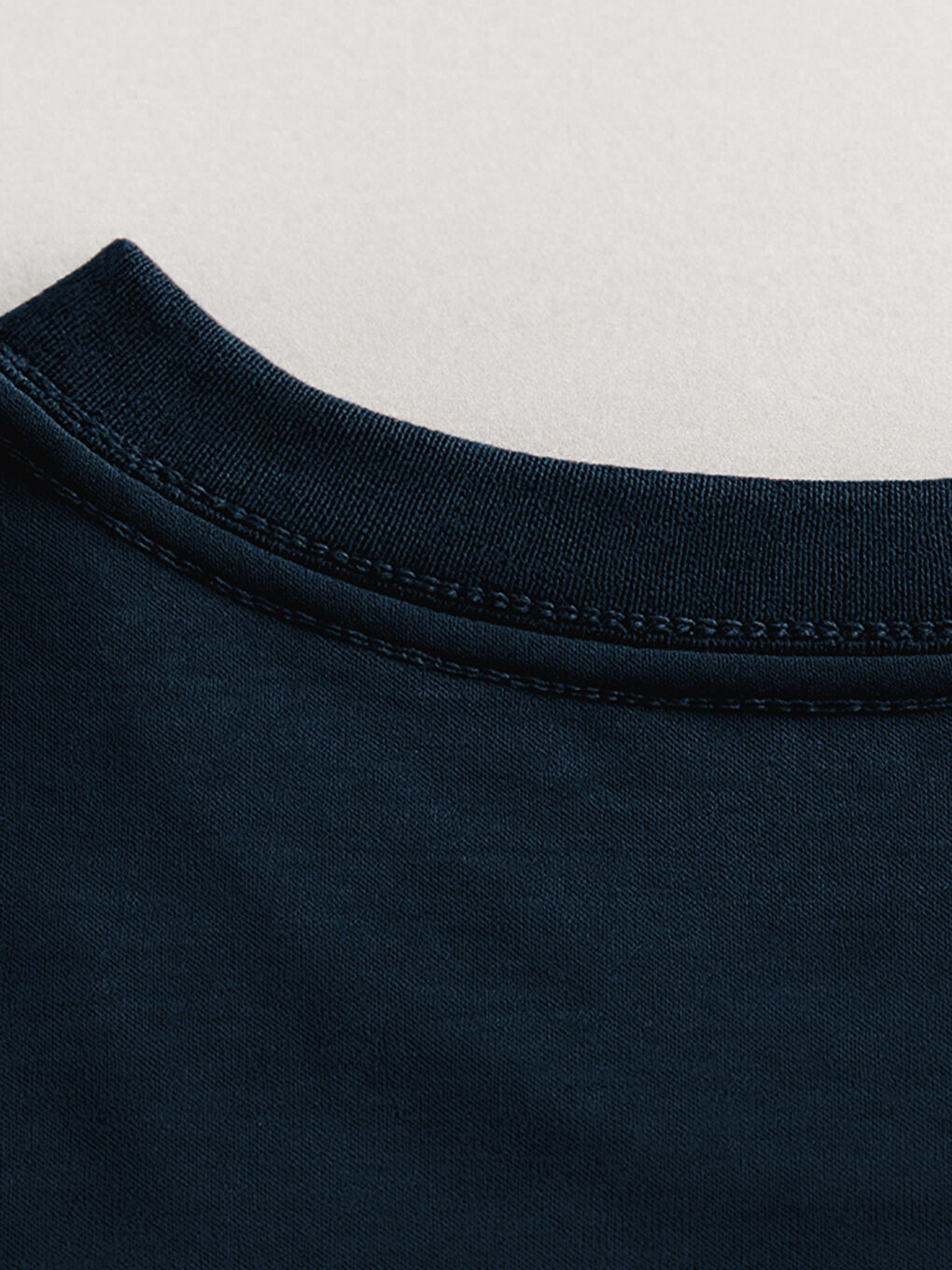 Lacivert Büyük Beden Basic Penye Erkek Tişört-10