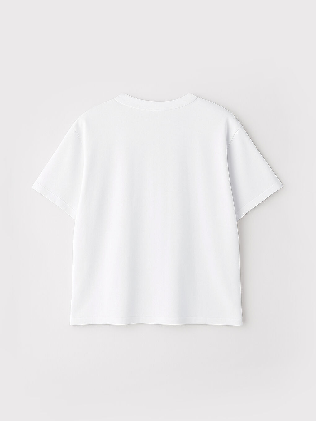 Beyaz Büyük Beden Basic Penye Erkek Tişört-9