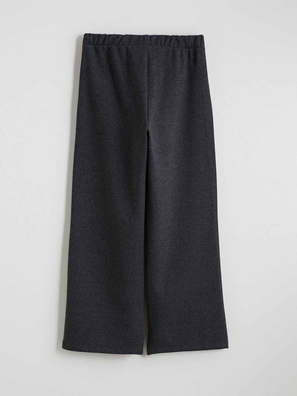 Antrasit Beli Lastikli Kız Çocuk Eşofman Alt