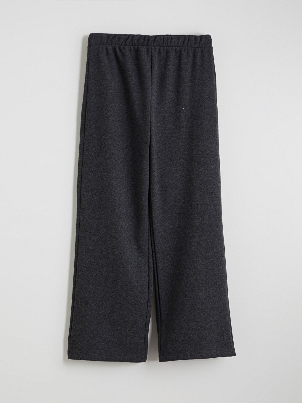 Antrasit Beli Lastikli Kız Çocuk Eşofman Alt-2