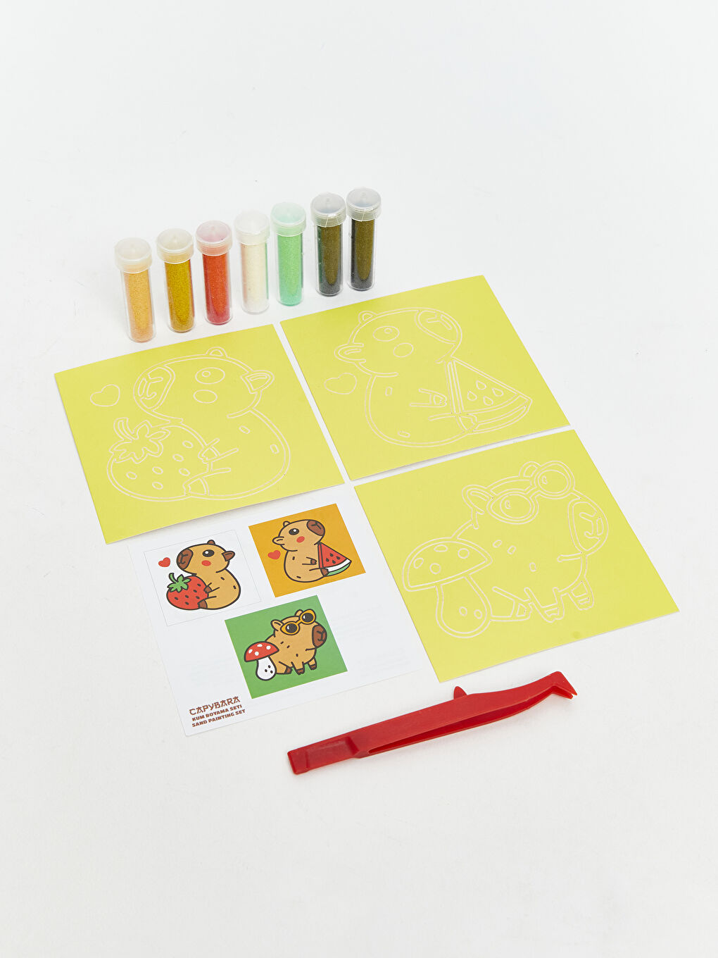 Baskılı Kum Boyama Seti-1