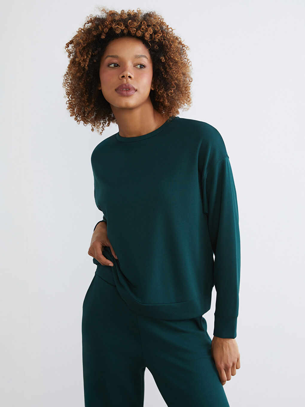 Crew Neck Oversize Women's Sweatshirt