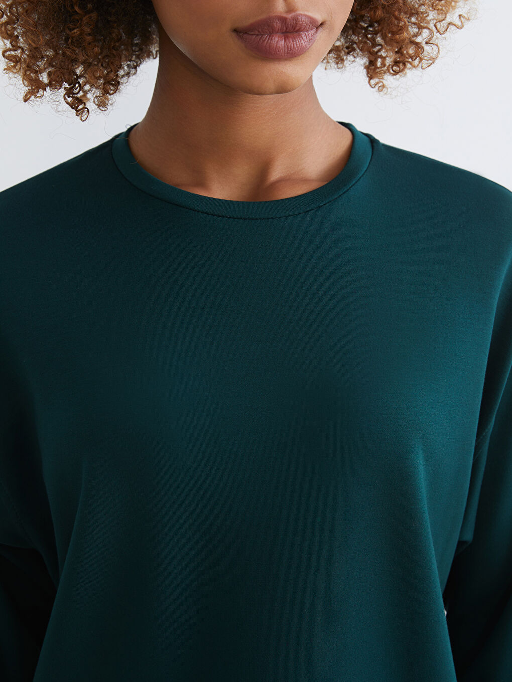 Crew Neck Oversize Women's Sweatshirt-2