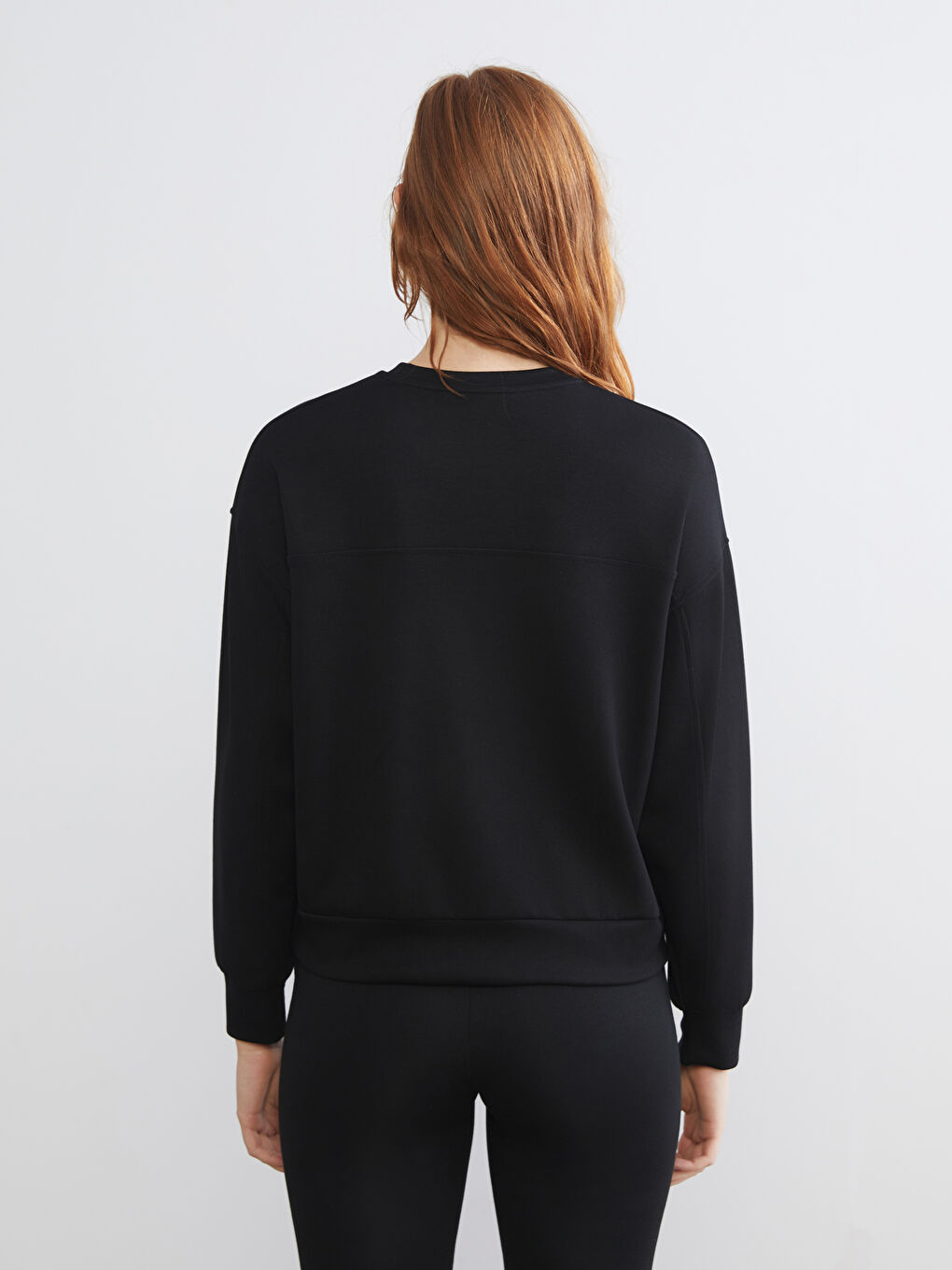 Crew Neck Oversize Women's Sweatshirt-3