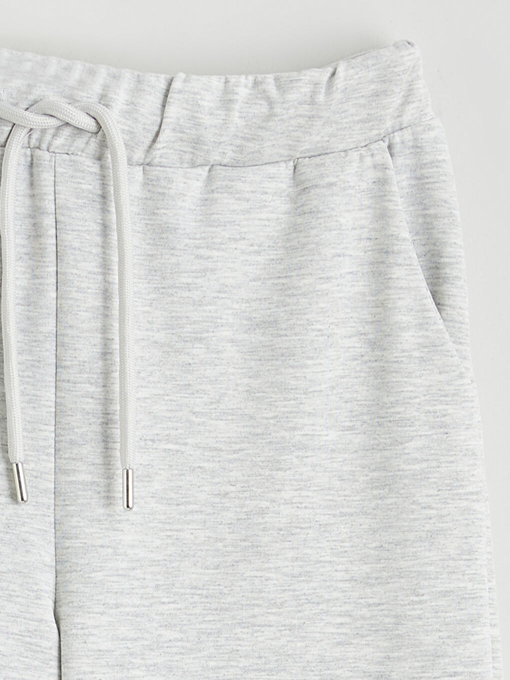 Gri Beli Lastikli Kadın Eşofman Altı-5