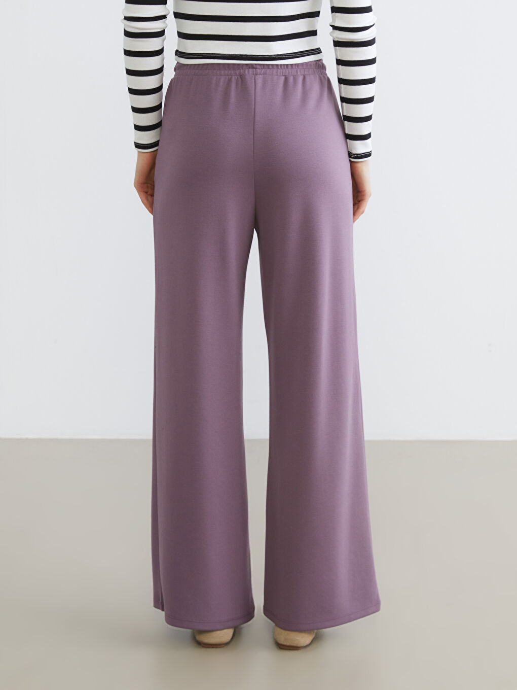 Әйелдерге арналған серпімді белдік спорттық шалбар-3