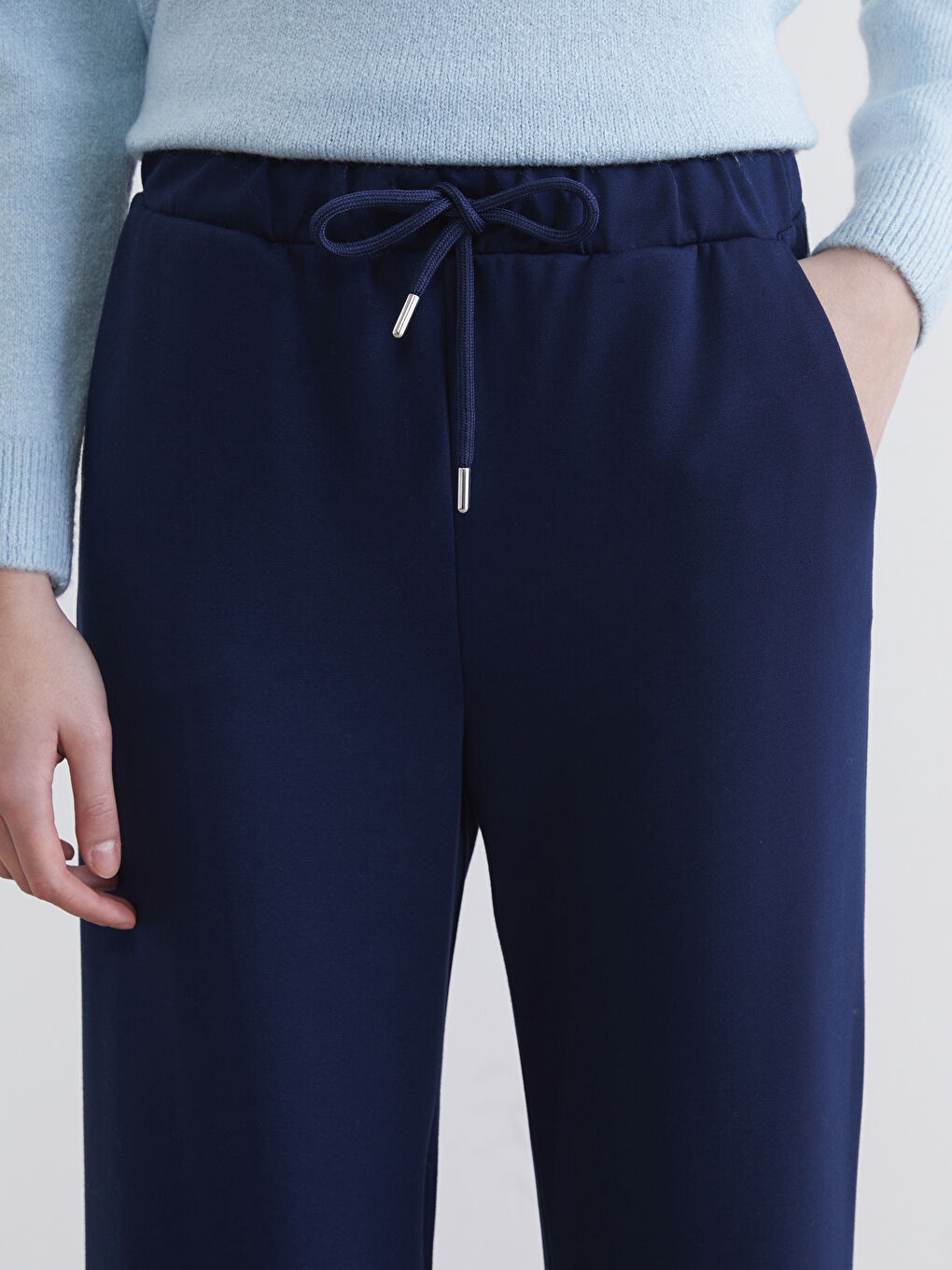 Әйелдерге арналған серпімді белдік спорттық шалбар-2