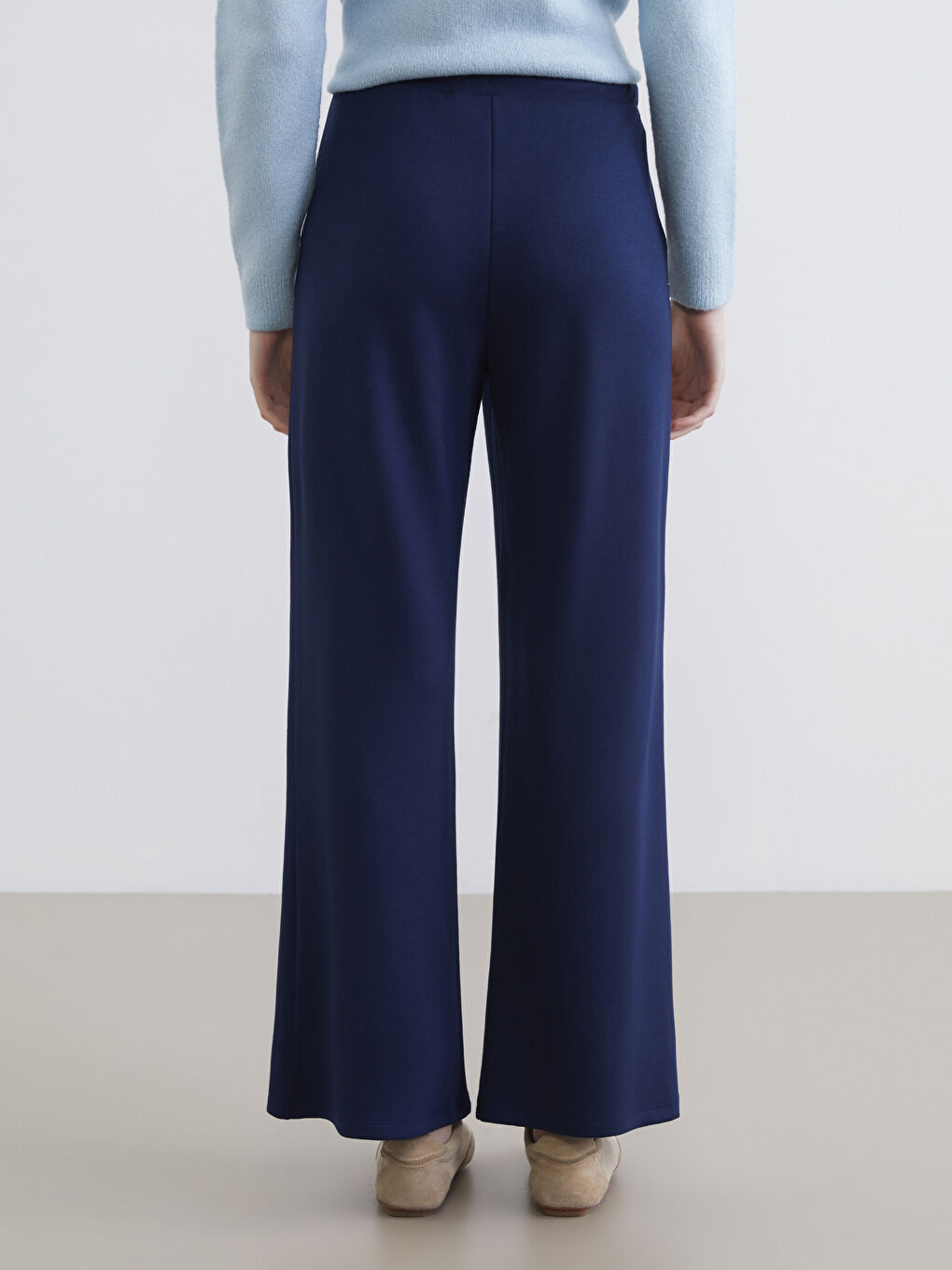 Әйелдерге арналған серпімді белдік спорттық шалбар-3