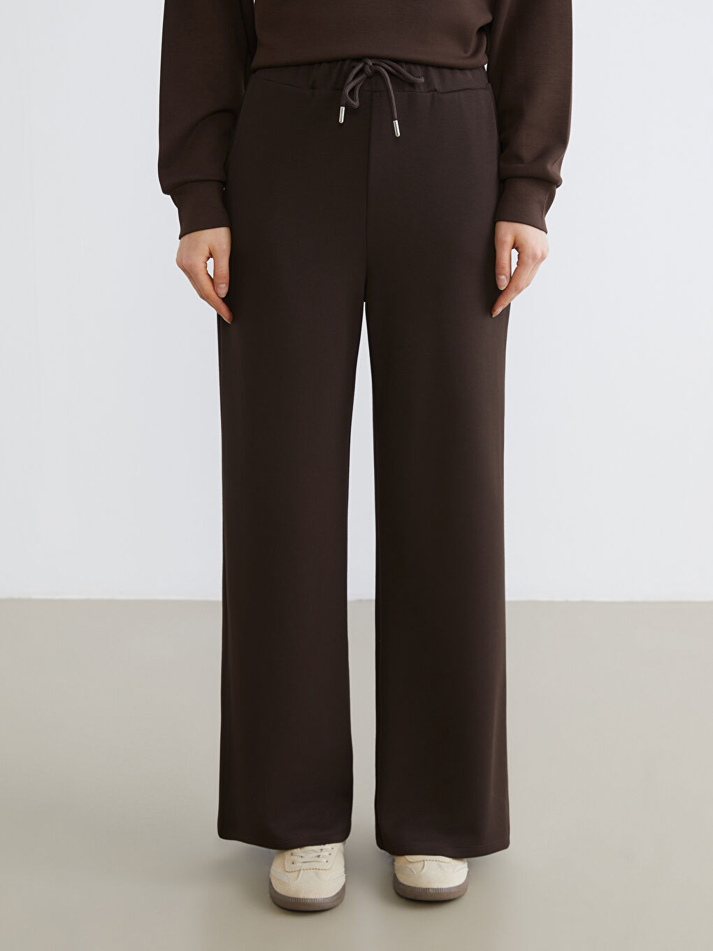 Әйелдерге арналған серпімді белдік спорттық шалбар-1