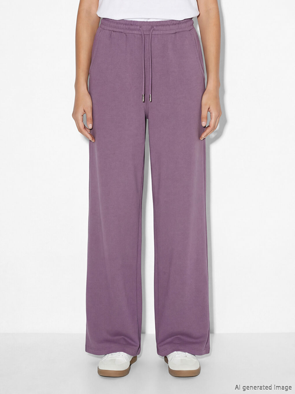 بنطلون رياضي للسيدات بخصر مرن-2